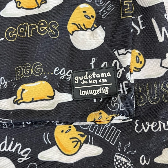 Loungefly Gudetama Lazy Egg Canvas Backpack - Picture 2 of 5
